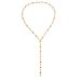 Fashionable Ins Colorful Oil Drop Pendant, Layered Long Necklace, Cool Style Metal Chain, Rhinestone Necklace Decoration_ipsvogv.com