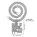 SELF PAID Hip-Hop English Letter Versatile Personality Alloy Full Diamond Cuban Chain Pendant_ipsvogv.com