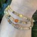 Natural Colored Hair Three Bracelet For Women, Fashionable Small Fresh Honey Wax Simple Crystal Multi Circle Handstring_ipsvogv.com