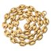 Stainless Steel Button Hip Hop Chain Real Gold Electroplated Titanium Steel Necklace Men And Women Clavicle Chain Necklace_ipsvogv.com