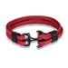 Men's Titanium Steel Bracelet 1pc Black Cowhide Braided Anchor Stainless Steel Leather Bracelet Leather Strap_ipsvogv.com