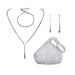 Evening bag nightclub party super flash accessories fashion high end diamond earrings necklace bracelet set_ipsvogv.com