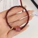 Natural Garnet For Women, Strawberry Crystal, Lion Awakening, Cat Claw, Best Friend's Handstring, New Chinese Beaded_ipsvogv.com