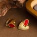 Real Gold Color Preservation, Fashionable, Exquisite, Atmospheric Style, Ribbed Umbrella Earrings, Light Luxury,_ipsvogv.com
