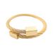 Trendy Open Square Head Elastic Braided Rope Bracelet Wia Line Steel Wire Bangle Men Hip Hop Punk Jewelry_ipsvogv.com