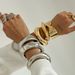 fashion trend metal glossy water drop geometric bracelet design spring open bracelet for women_ipsvogv.com