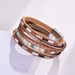 Bohemian Style Magnetic Buckle Leather Versatile Women's With Multi-layer Winding Bracelet_ipsvogv.com