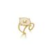 Women’s Jewelry Set Fashion Simple Mother Of Pearl Oval Open Ring Female Fashion Personality Versatile Stainless Steel Gold Plated Ring_ipsvogv.com