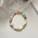Macaron Bunny Ceramic With Niche Design, Irregular Bead Bracelet, Light Luxury Cartoon Cute Bracelet For Women_ipsvogv.com