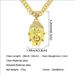 Exaggerated Hip Hop Rap Cool Figure Pendant Necklace Full of Diamond Cuban Chains Trendy Wearing Neckchain Accessories_ipsvogv.com