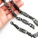 Black Stainless Steel 8.5mm Width Man's Woman's Necklace Bracelet Chain Jewelry_ipsvogv.com