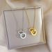 Full Body 【 Titanium Steel 】 Love Circle Ring Minimalist Gold Necklace In The Furnace For Women's Ins Mesh Red 【 】_ipsvogv.com