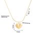 Titanium Steel Necklace For Women, Fashionable And Niche Design, Wavy Edge Engraved Pendant, Heart-shaped Lock_ipsvogv.com