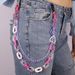 Trendy Girl JK Color Peach Heart Street Shot Plastic Chain Trouser Chain Women_ipsvogv.com