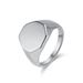 INS cold neutral style hexagonal seal titanium steel ring ring for men and women simple glossy high grade geometric design_ipsvogv.com