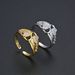 Unisex Luxury Diamond Zircon CZ Butterfly Wings Ring Open Design Hand Jewelry Gold And Silver Color Adjustable_ipsvogv.com