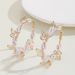 French Style Light Luxury High-End Butterfly Rice Pearl Large Hoop For Women New Trendy Fashion Earrings_ipsvogv.com