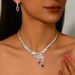 Women’s Jewelry Set Fashion New Fashion Trend Zircon Earrings Necklace Bracelet Three Piece Set Women's Wedding_ipsvogv.com