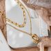 Women's Jewelry Geometric Titanium Steel Double Layer Necklace Niche Design High End Light Luxury Simple Sweater Chain In Autumn And Winter_ipsvogv.com