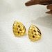 Women’s Jewelry Set Fashion Simple Atmosphere Stainless Steel Geometric Earrings Retro Water Drop Thread Braided Earrings_ipsvogv.com
