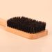 Men's square wooden handle Beard Brush Beard Care Cleaning brush Vintage bristle styling grease head brush_ipsvogv.com