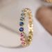 Cao Shi's Simple And Colorful Ring With Exquisite Zircon Inlay For Women, Daily Sweet Jewelry_ipsvogv.com