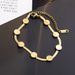 Titanium Steel For Women Simple Hip-Hop Niche Forest Style Design Round Piece Snake Bone Chain Jewelry Bracelet Set_ipsvogv.com