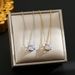 Four Claw Single Diamond Super Sparkling Zircon Light Luxury Style Titanium Steel Necklace With Feminine Temperament And_ipsvogv.com