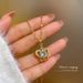 Titanium Steel 【 】 Personalized Temperament, Fashionable And Simple Birthday Gift Ins Crown Collarbone Micro Inlaid 【 】 Temperament,_ipsvogv.com