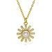 Douyin Hot Selling Light Luxury Diamond Shell Heart Pendant Copper Plated Gold Necklace Female High End Retro Fashion Popular Jewelry_ipsvogv.com