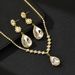 Water Drop Necklace And Earrings Set, Light Luxury Clavicle Chain, High-end Sense, Elegant Jewelry_ipsvogv.com