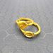 Brass Gold-plated Real Couple Ring, Internet Sand Gold 999 Cerebellar Tiger Ring_ipsvogv.com