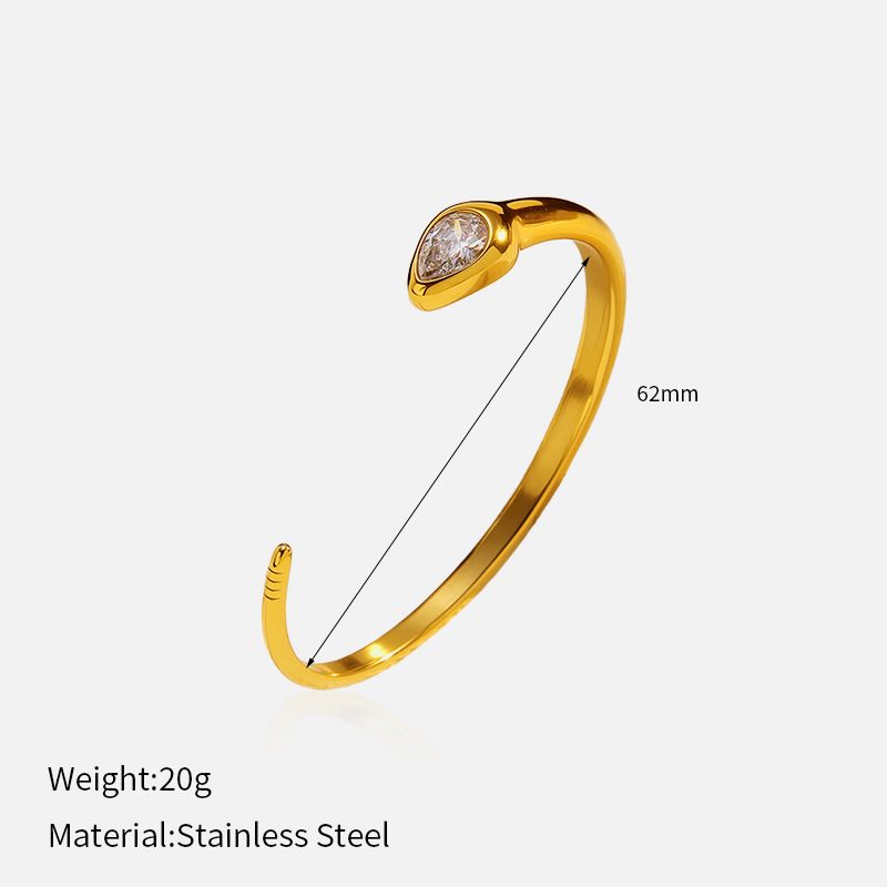 Women’s Jewelry Set Fashion Simple Light Luxury High End Gold Plated Stainless Steel Bracelet_ipsvogv.com