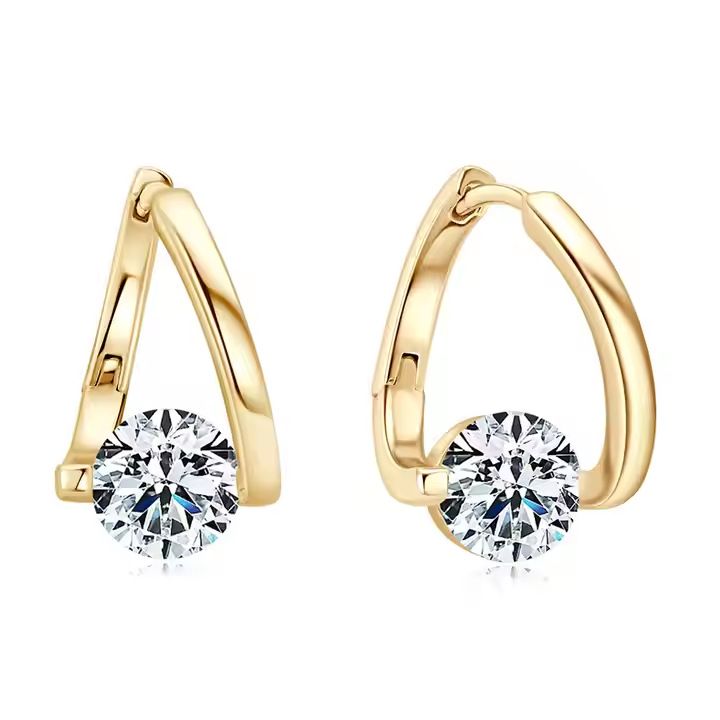 New Earrings Korean Ins Style Temperament Irregular Earrings Fashionable Simple Light Luxury Earrings_ipsvogv.com