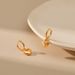 Heart Shaped Earrings Retain Color Trendy Style Plated With K Real Gold. Classic Style All Match Business Chic Simple Earrings_ipsvogv.com