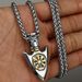 Men's Jewelry Viking Compass Rune Arrow Titanium Steel Pendant Creative Stainless Steel Pendant Necklace_ipsvogv.com
