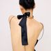 Round Bead Niche Personality Fashion Clavicle Chain Tie Bowknot Ribbon Beaded Necklace_ipsvogv.com