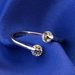 Classic jewelry, fashionable open ring, zircon platinum plated women's jewelry 5 colors optional_ipsvogv.com