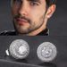 Earrings for men's hip-hop, round, full diamond, zircon earrings, trendy, niche, luxurious, and high-end earrings_ipsvogv.com