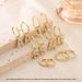 Women’s Jewelry Set Fashion Hot Sale Real Gold Brass Electroplating Simple Temperament English Letters Micro Inlaid Zircon Earrings_ipsvogv.com