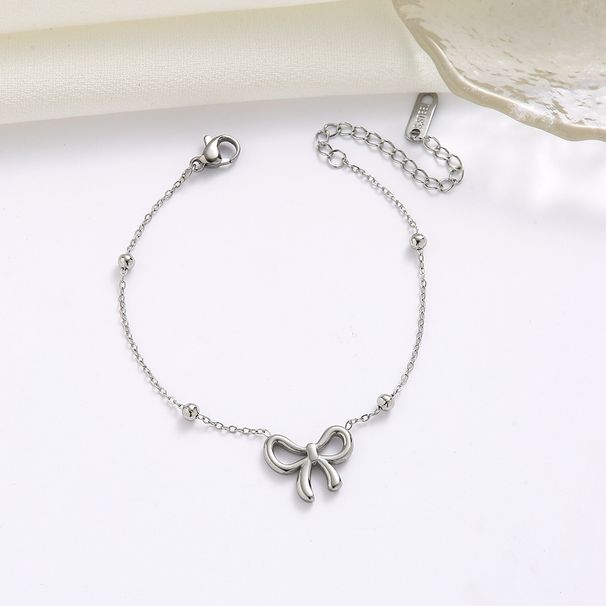 Butterfly Bow Titanium Steel For Women, Versatile, Starry Gold, Fugitive Princess, Sweet, Light Luxury Bracelet_ipsvogv.com