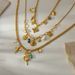 Niche Ins Style Stainless Steel Love Flower Tassel Necklace Fashionable Simple Exquisite Gold Plated Sweater Chain Female_ipsvogv.com