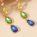 Ins Earrings Personalized Colorful Diamond Crystal Earrings Personalized All Match Net Red Earrings_ipsvogv.com