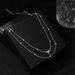 Korean Version Of Fashionable Round Bead Rhinestone Double-layer Necklace, Minimalist Collarbone Necklace Jewelry_ipsvogv.com