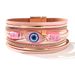 Men And Women's Jewelry Bohemian Style Bracelet Devil's Eye Diamond Leather Bracelet Eye Rhinestone Leather Bracelet_ipsvogv.com