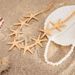 Jewelry Beach Ocean Metal Starfish Ins Style Pearl Bead Collarbone Chain Necklace_ipsvogv.com