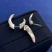 Women's Jewelry Set Fashion New Fashion Design Crescent Horn Diamond C Shaped Earrings New Simple High End Earrings_ipsvogv.com