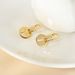 S925 Sterling Silver T-shaped round ear buckle light luxury female niche versatile electroplated gold plated design earrings_ipsvogv.com