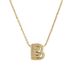 Women's Jewelry Brass Inlaid Zirconium 26 English Small Letters Pendant Necklace Niche Clavicle Chain_ipsvogv.com
