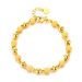 Vieam Sand Glossy Round Pattern Gold Women's Bracelet Simple Fashion Lucky Beads Ethnic Style Jewelry_ipsvogv.com